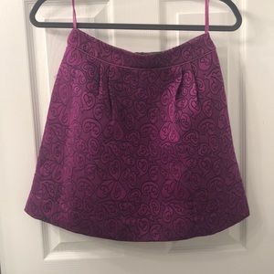 Purple high waisted Anthropologie skirt